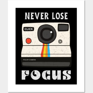 Photographer Never Lose Focus Vintage 70s Camera Posters and Art